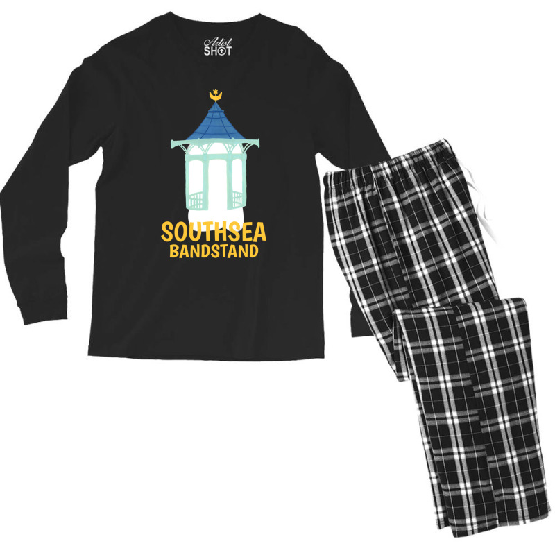 Southsea Bandstand S Men's Long Sleeve Pajama Set by RonaldLagman | Artistshot