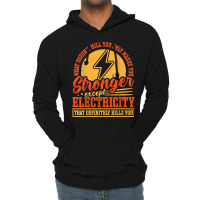 Funny Electricity Electrical Lineman Electrician Lightweight Hoodie | Artistshot