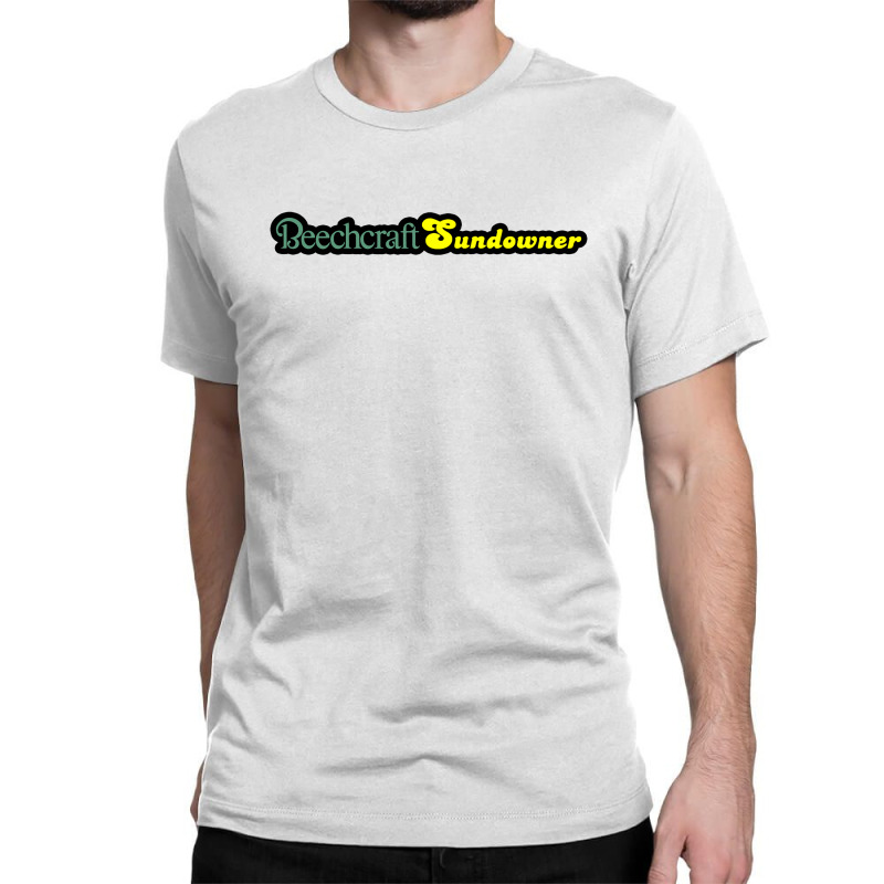 Beechcraft Sundowner Aircraft Aviation Classic T-shirt by yoriinka | Artistshot