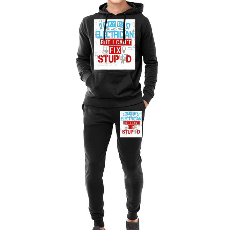 Funny Electricians For Men Funny Electrician Gifts Hoodie & Jogger Set | Artistshot