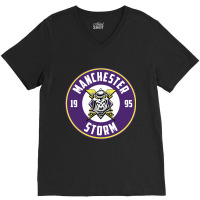 Manchester Storm V-neck Tee | Artistshot