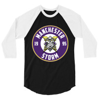 Manchester Storm 3/4 Sleeve Shirt | Artistshot