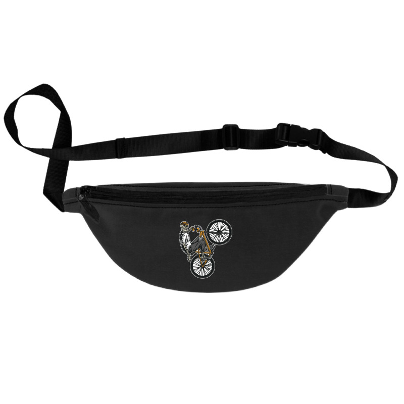 Skeleton Gang Banger On A Bicycle Cartoon Fanny Pack | Artistshot