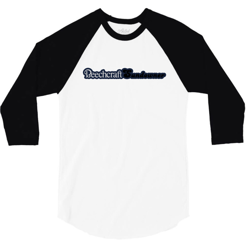 Beechcraft Sundowner Aircraft Aviation 3/4 Sleeve Shirt by yoriinka | Artistshot