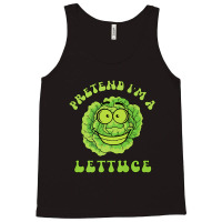 Pretend I'm A Lettuce Retro Wavy Text Premium Tank Top | Artistshot