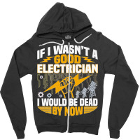 Funny Electrician Art Men Women Licensed Electrician Lineman Premium Zipper Hoodie | Artistshot