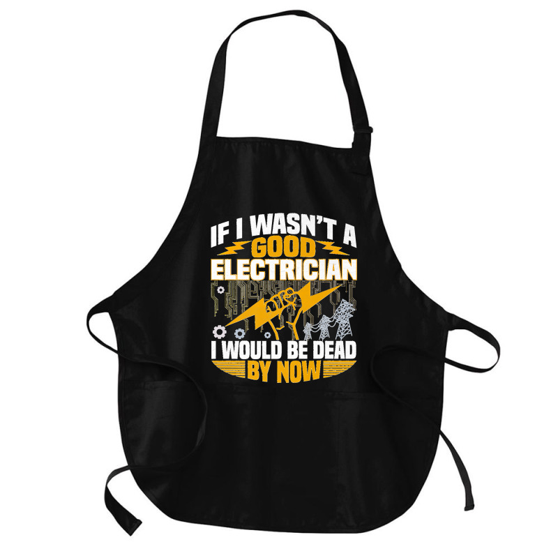 Funny Electrician Art Men Women Licensed Electrician Lineman Premium Medium-length Apron | Artistshot