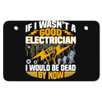 Funny Electrician Art Men Women Licensed Electrician Lineman Premium Atv License Plate | Artistshot