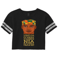 Celebrate Seven Principles Of Kwanzaa Dec 26 - Jan 1 Black Scorecard Crop Tee | Artistshot