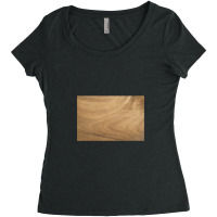 Natural Tabla De Maderas Textura 18 Women's Triblend Scoop T-shirt | Artistshot