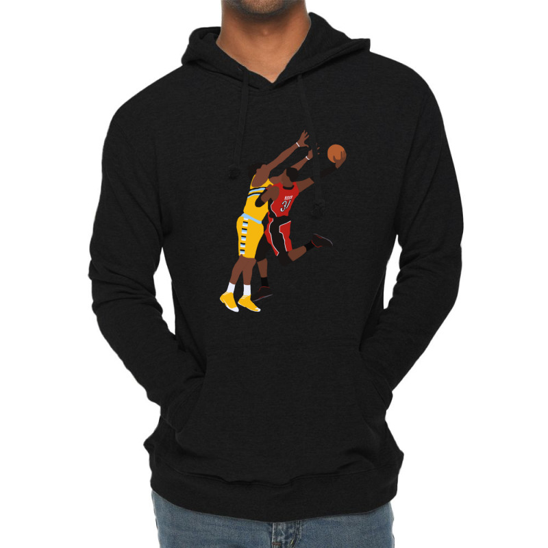 Terrence Ross Dunk On Kenneth Faried Gift Lightweight Hoodie | Artistshot