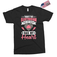 Electrician Wife Electrician Has My Heart Lineman Girlfriend Exclusive T-shirt | Artistshot