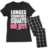 Lunges Crunches And Squats Women's Pajamas Set | Artistshot