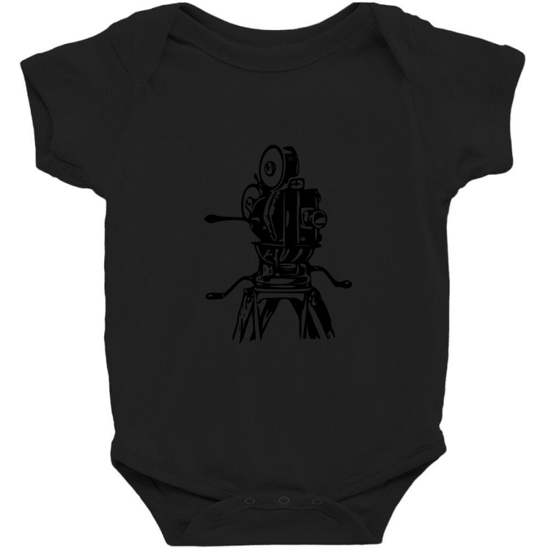 Vintage Motion Picture Film Camera Graphic Baby Bodysuit by AmyJeanKemmer | Artistshot