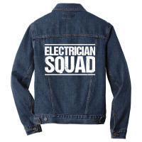 Electrician Squad Electrician Premium Men Denim Jacket | Artistshot