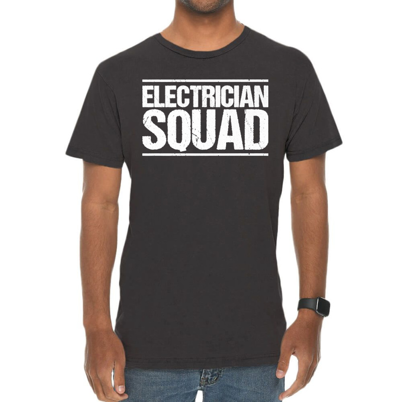 Electrician Squad Electrician Premium Vintage T-shirt | Artistshot