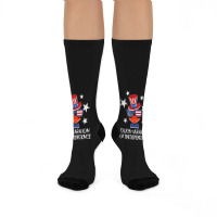 Funny Duck Lover 4th Of July Patriotic Pun Tops Men Kids Boy Crew Socks | Artistshot