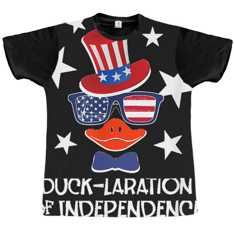 Funny Duck Lover 4th Of July Patriotic Pun Tops Men Kids Boy Graphic T-shirt | Artistshot