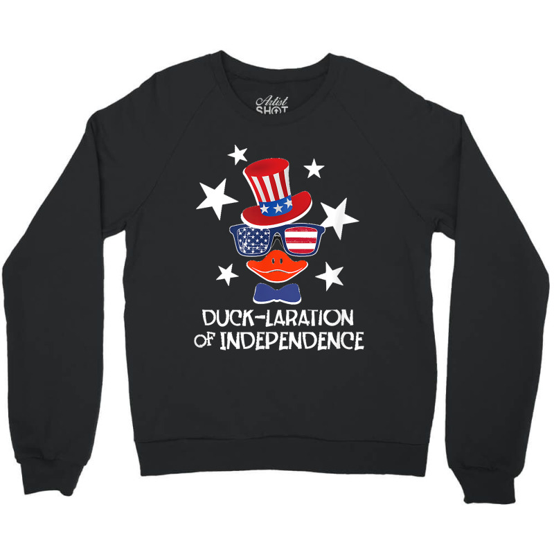 Funny Duck Lover 4th Of July Patriotic Pun Tops Men Kids Boy Crewneck Sweatshirt | Artistshot