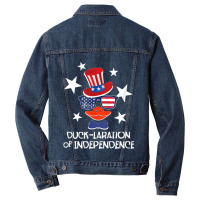 Funny Duck Lover 4th Of July Patriotic Pun Tops Men Kids Boy Men Denim Jacket | Artistshot