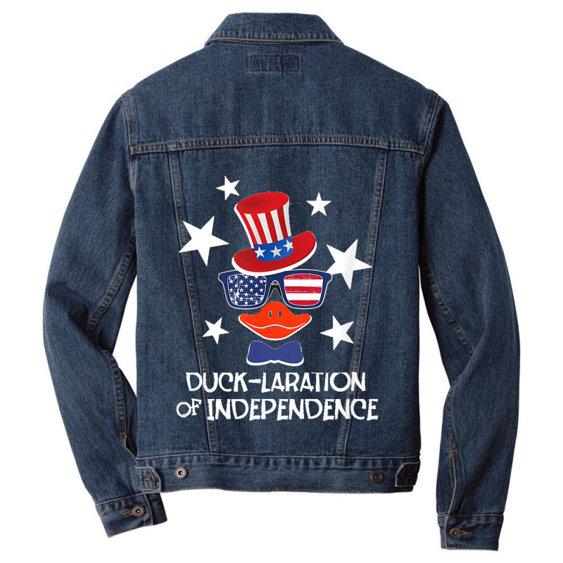 Funny Duck Lover 4th Of July Patriotic Pun Tops Men Kids Boy Men Denim Jacket | Artistshot