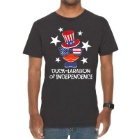 Funny Duck Lover 4th Of July Patriotic Pun Tops Men Kids Boy Vintage T-shirt | Artistshot