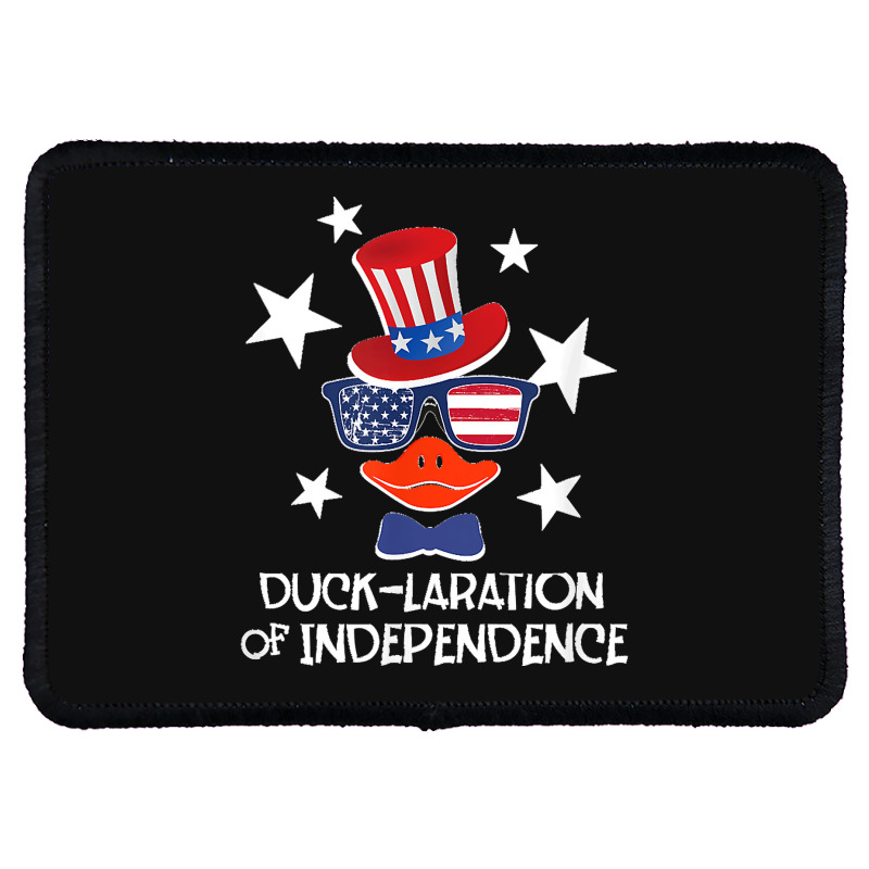 Funny Duck Lover 4th Of July Patriotic Pun Tops Men Kids Boy Rectangle Patch | Artistshot