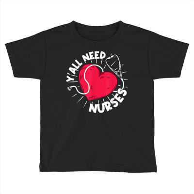 Hospital  Murse  Heart  Nurses  Registered Nurse T Shirt Toddler T-shirt Designed By Tamkyfashions