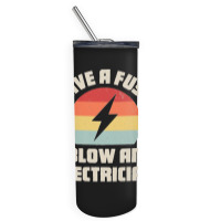 Electrician Save A Fuse Funny Lineman Wireman Retro Vintage Premium Skinny Tumbler | Artistshot