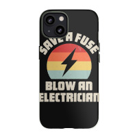 Electrician Save A Fuse Funny Lineman Wireman Retro Vintage Premium Iphone 13 Case | Artistshot