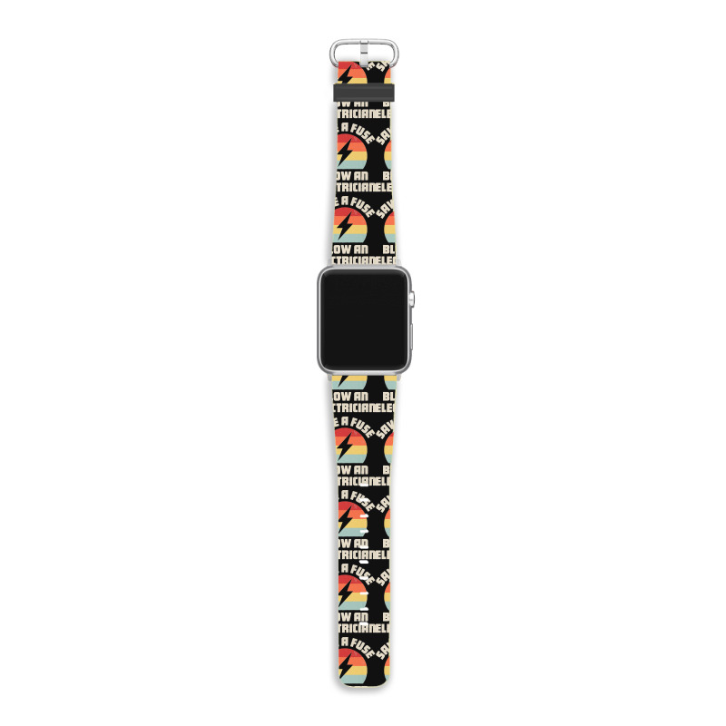 Electrician Save A Fuse Funny Lineman Wireman Retro Vintage Premium Apple Watch Band | Artistshot