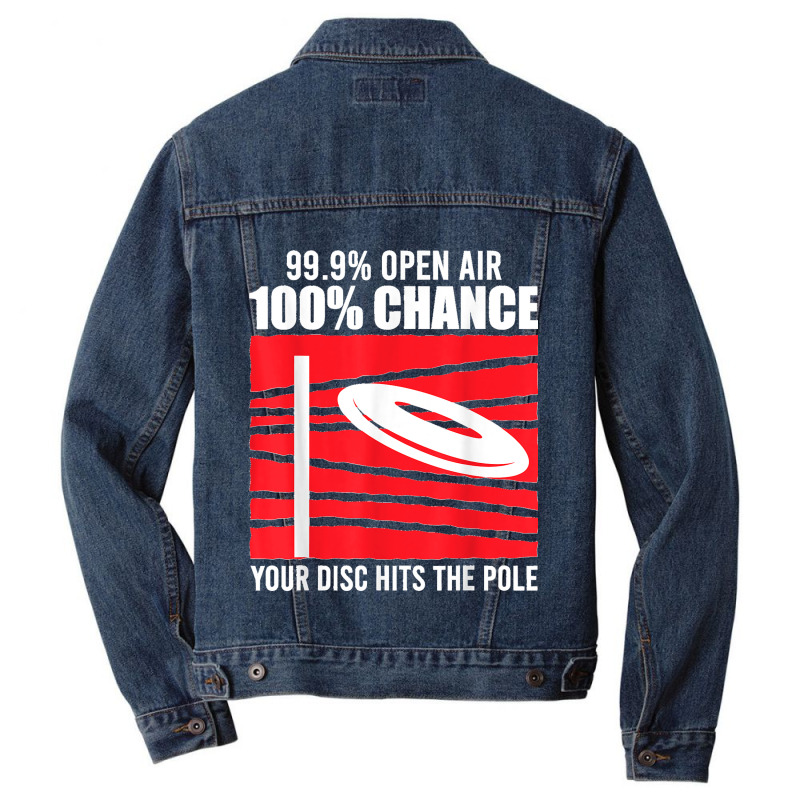 Funny Disc Golf Saying Discgolf Player Men Denim Jacket | Artistshot