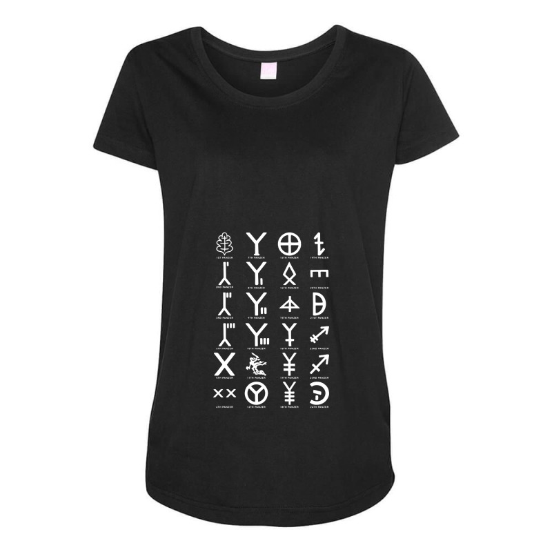 Panzer Divisions Symbols Insignia   Panzer Divisions Maternity Scoop Neck T-shirt by kudaponijengkulit | Artistshot