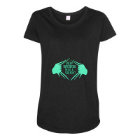 Every Superhero Needs A Sidekick Maternity Scoop Neck T-shirt | Artistshot