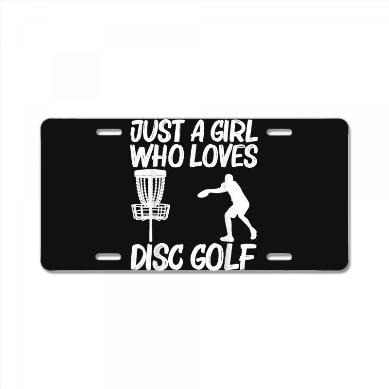 Funny Disc Golf Art For Girls Kids Outdoor Sport Game Lovers License Plate | Artistshot