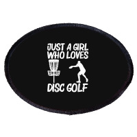 Funny Disc Golf Art For Girls Kids Outdoor Sport Game Lovers Oval Patch | Artistshot