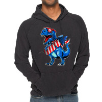 Funny Dinosaur Toddler Boys 4th Of July Vintage Hoodie | Artistshot