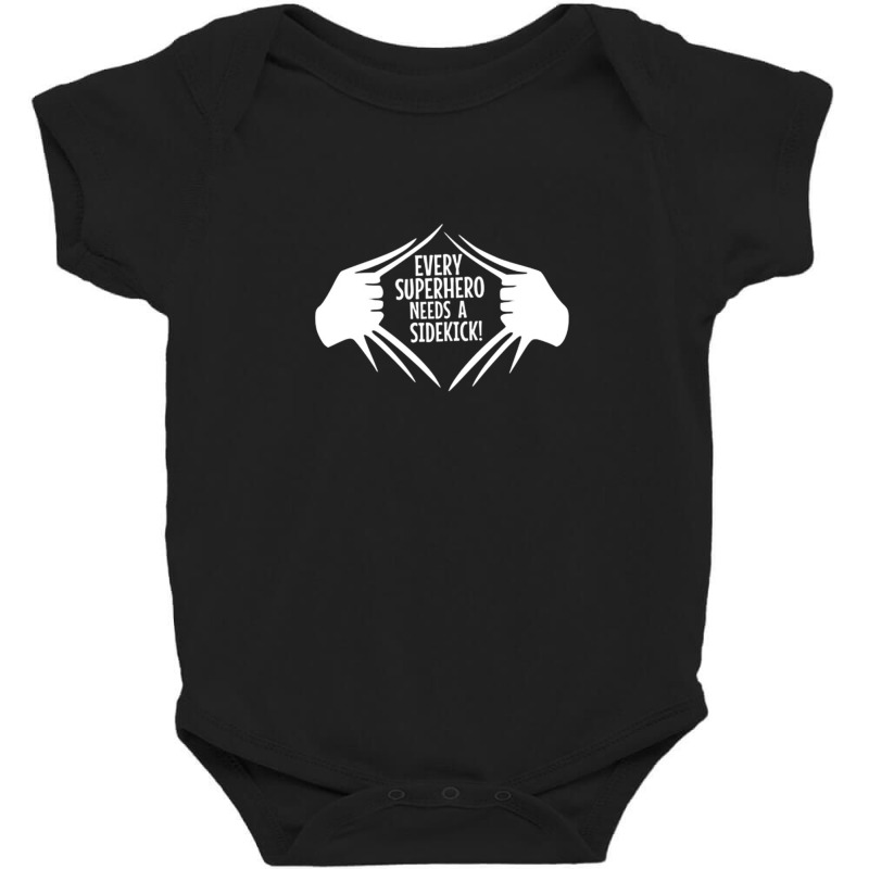 Every Superhero Needs A Sidekick 3 Baby Bodysuit by AcostaLopezJuan | Artistshot