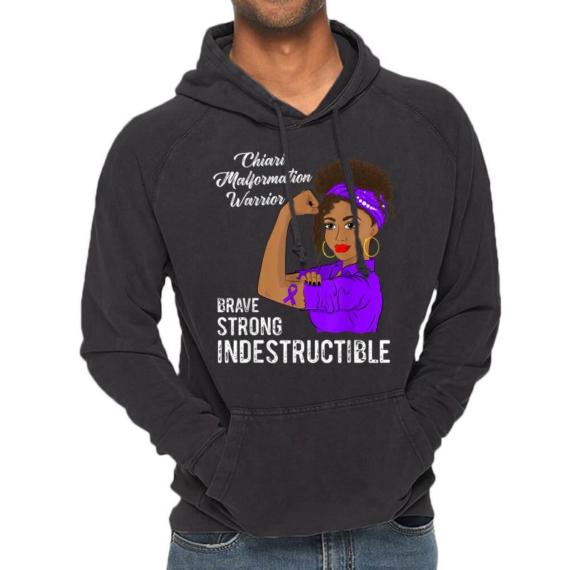 Chiari Malformation Warrior Indestructible Awareness Gift Vintage Hoodie | Artistshot