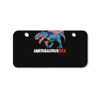 Funny Dinosaur 4th Of July Kids Boys Men Amerisaurus T Rex Bicycle License Plate | Artistshot