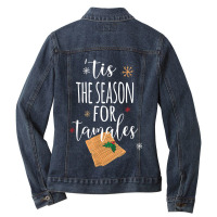 Chicana Latinx Latina Funny Tamales Mexican Christmas Ladies Denim Jacket | Artistshot