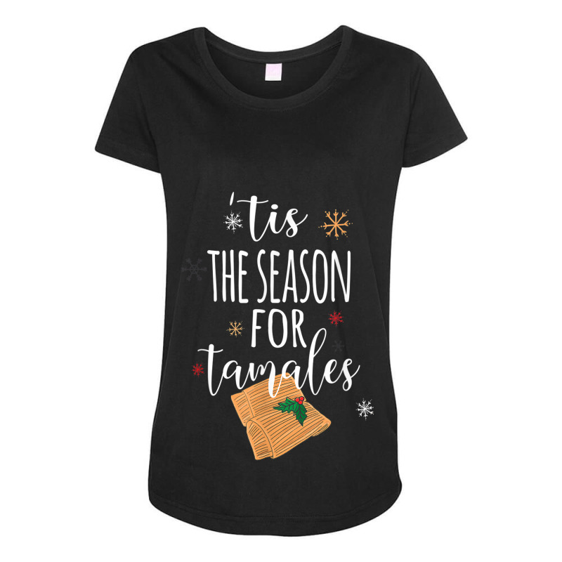 Chicana Latinx Latina Funny Tamales Mexican Christmas Maternity Scoop Neck T-shirt by SHANNONRENNAN | Artistshot