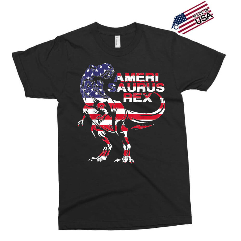 Funny Dinosaur 4th Of July American Flag Amerisaurus T Rex Exclusive T-shirt | Artistshot