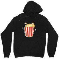 Kawaii Cinema Snacks Salty Sweet Caramel Popcorn Sticker Unisex Hoodie | Artistshot