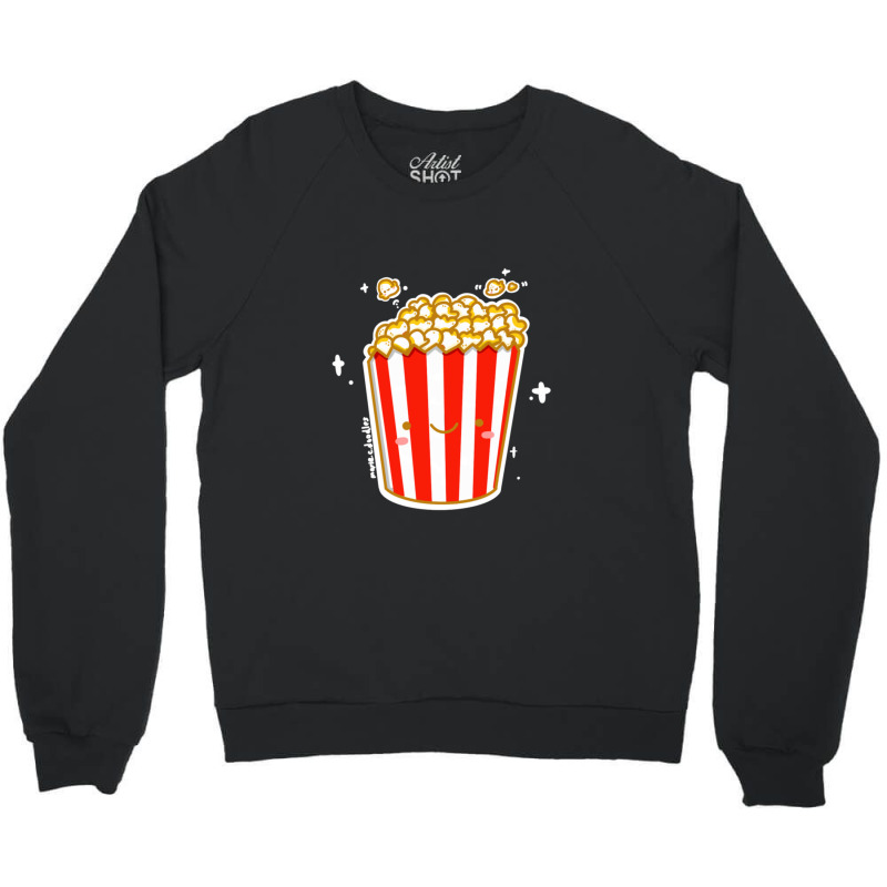 Kawaii Cinema Snacks Salty Sweet Caramel Popcorn Sticker Crewneck Sweatshirt by SusanneRestemayer | Artistshot