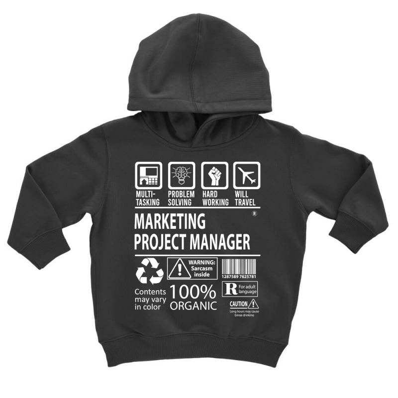 Marketing Project Manager T Shirt - Multitasking Certified Job Gift It Toddler Hoodie by mckeebeckett3l9yxd | Artistshot