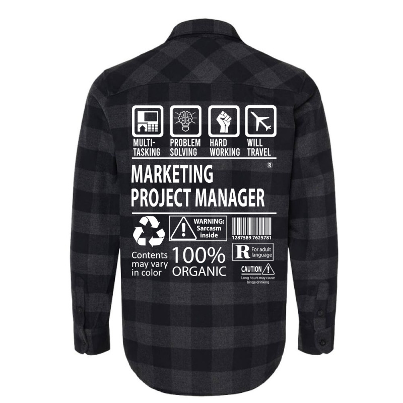 Marketing Project Manager T Shirt - Multitasking Certified Job Gift It Flannel Shirt by mckeebeckett3l9yxd | Artistshot