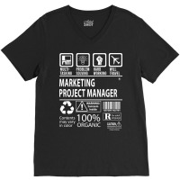 Marketing Project Manager T Shirt - Multitasking Certified Job Gift It V-neck Tee | Artistshot