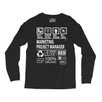 Marketing Project Manager T Shirt - Multitasking Certified Job Gift It Long Sleeve Shirts | Artistshot