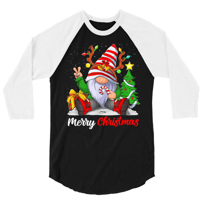 Merry Christmas Gnome Family Pajamas Women Men T Shirt 3/4 Sleeve Shirt | Artistshot